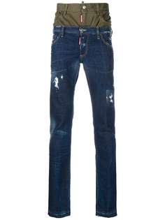 Dsquared2 джинсы кроя слим с двойным поясом