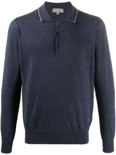 Canali rib-trimmed crew neck jumper