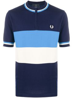 Fred Perry полосатая рубашка поло без воротника