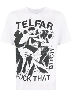 Telfar футболка с графичным принтом