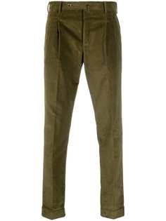 Pt01 вельветовые брюки кроя слим