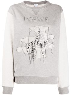 Loewe shrimp patch jacquard jumper