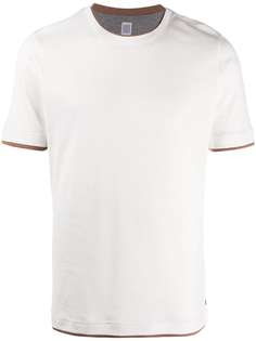 Eleventy футболка с контрастной окантовкой