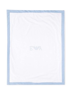 Emporio Armani Kids одеяло с вышитым логотипом