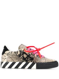 Off-White snakeskin-effect Vulcanized low-top sneakers