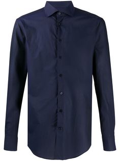 Etro однотонная рубашка