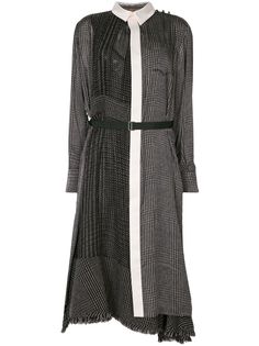Sacai платье в ломаную клетку