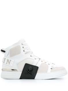 Philipp Plein высокие кеды Skull
