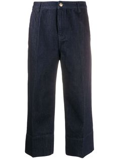 Twin-Set cropped denim trousers