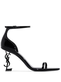 Saint Laurent лакированные босоножки Opyum 85