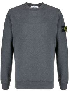 Stone Island толстовка с нашивкой-логотипом