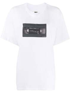 MM6 Maison Margiela футболка с графичным принтом