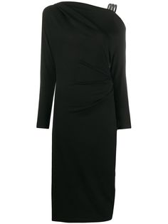 Brunello Cucinelli платье с асимметричным воротником