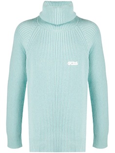 Gcds ribbed-knit roll neck jumper