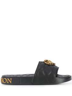 Dolce & Gabbana стеганые шлепанцы Devotion