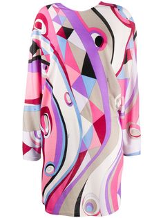 Emilio Pucci платье-трапеция с принтом Occhi