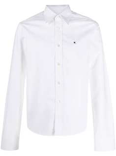 Raf Simons рубашка на пуговицах с вышитым логотипом