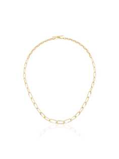 Lizzie Mandler Fine Jewelry колье Knife Edge из желтого золота с бриллиантами