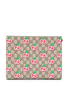 Gucci клатч с принтом GG Apple