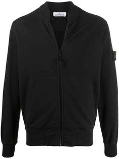 Stone Island бомбер с нашивкой-логотипом