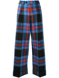 Charles Jeffrey Loverboy брюки в клетку с подворотами