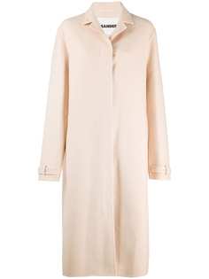 Jil Sander длинное однобортное пальто
