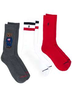 Ralph Lauren комплект из трех пар носков с логотипом