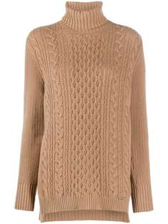 Manzoni 24 cable-knit roll neck jumper