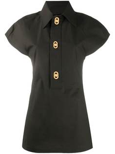 Bottega Veneta приталенная блузка с рукавами реглан