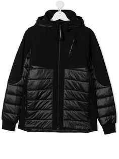 C.P. Company пуховик с линзой на капюшоне