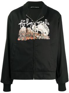 Palm Angels DESERT SKULL LIGHT JKT BLACK MULTICOLOR