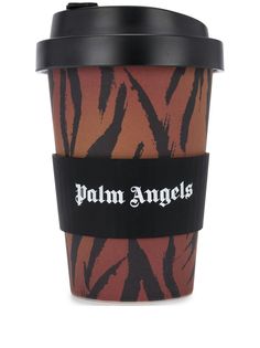 Palm Angels THERMAL CUP BROWN WHITE