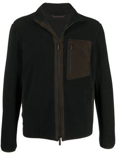 Ermenegildo Zegna фактурная куртка на молнии с высоким воротником