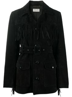 Saint Laurent куртка с бахромой