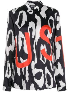 Just Cavalli рубашка Just с леопардовым принтом