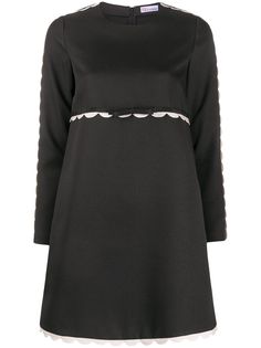 RedValentino платье мини с фестонами