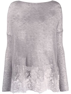 Ermanno Scervino топ с кружевом