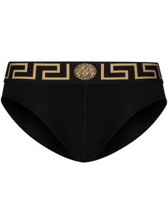 Versace плавки с узором Greca
