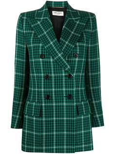 Saint Laurent Prince of Wales check-pattern blazer