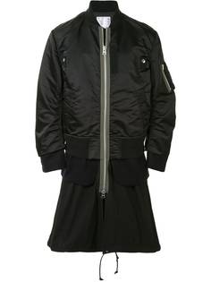Sacai бомбер с большой молнией
