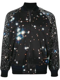 Sacai space-print bomber jacket