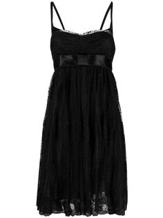 Dolce & Gabbana Pre-Owned платье в стиле ампир с кружевными вставками