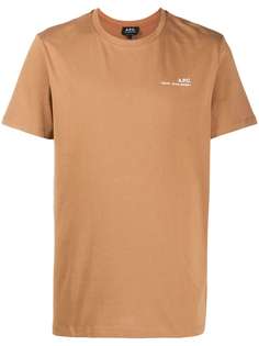 A.P.C. logo-print T-shirt