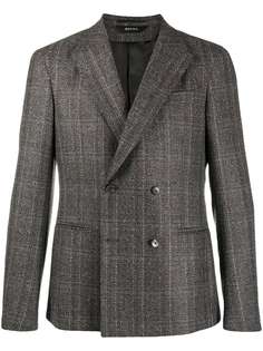 Z Zegna двубортный пиджак в клетку