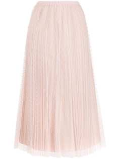 RedValentino плиссированная юбка миди из тюля