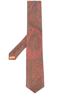 Etro галстук с принтом пейсли