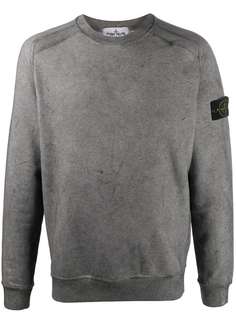 Stone Island толстовка с нашивкой-логотипом
