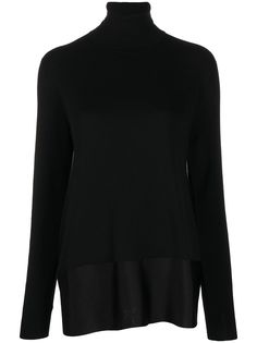 Jil Sander джемпер с контрастным подолом