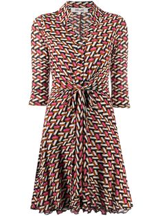 DVF Diane von Furstenberg платье-рубашка с принтом Yara Walls