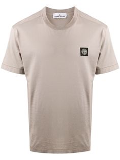 Stone Island футболка с нашивкой-логотипом